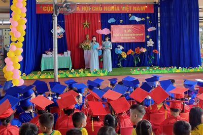 Trường Mầm non Bông Sen long trọng tổ chức Lễ tổng kết năm học 2025–2026 và ra trường cho học sinh 5 tuổi
