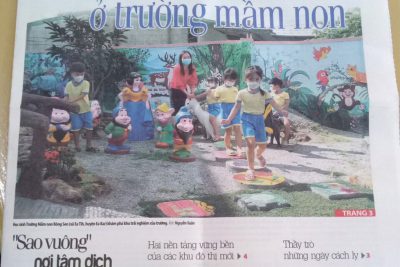 Trường Mầm non Bông Sen Góp phần XDMTLTLTT giai đoạn 2021-2025 đi vào chiều sâu. Được ngành và các cấp ghi nhận.