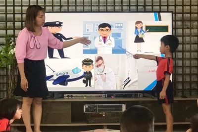 Trường Mầm non Bông Sen tổ chức tiệc buffet cho trẻ. Năm học 2021-2022