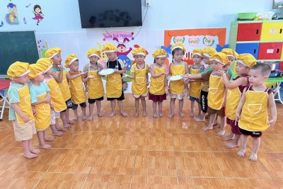 Trải nghiệm “LÀM BÁNH TRÔI NƯỚC” TẾT HÀN THỰC 3/3 tại trường MN Bông