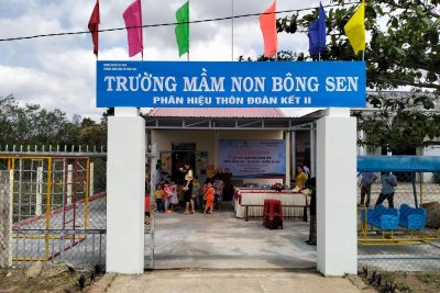 Lễ bàn giao lớp học Đoàn Kết 2, trường Mầm non Bông Sen